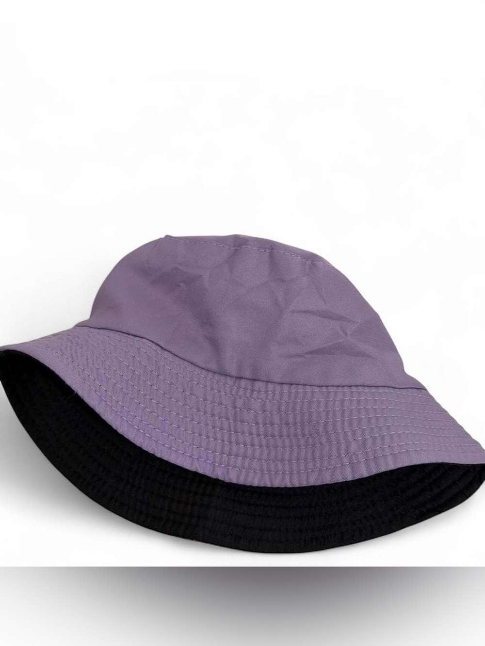 Kids Reversible Bucket Hat in Lavender and Black